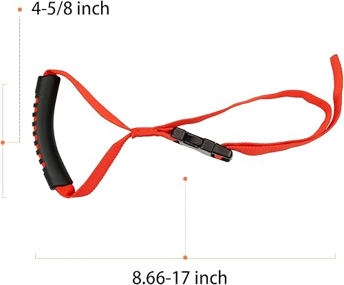 Miniatura 4 de Bentolin Mango de mano ajustable de pie de seguridad, mango rojo adecuado para ancianos y asistencia, ayuda para discapacitados (paquete de 2)