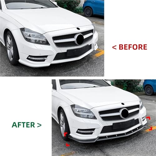 Spoiler Pare-Chocs Avant Benz CLS C218 AMG Line Lame Bas de Caisse - 2