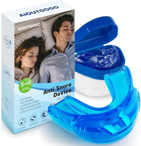 Anti Schnarch Schnarchstopper-2 Stück Anti Snoring Schnarchschiene-Effektiv Snoring Stopper gegen schnarchen Mehrzweck Schnarchen Verhindern für Männer und Frauen(Gebrauchsfertig-Blau)