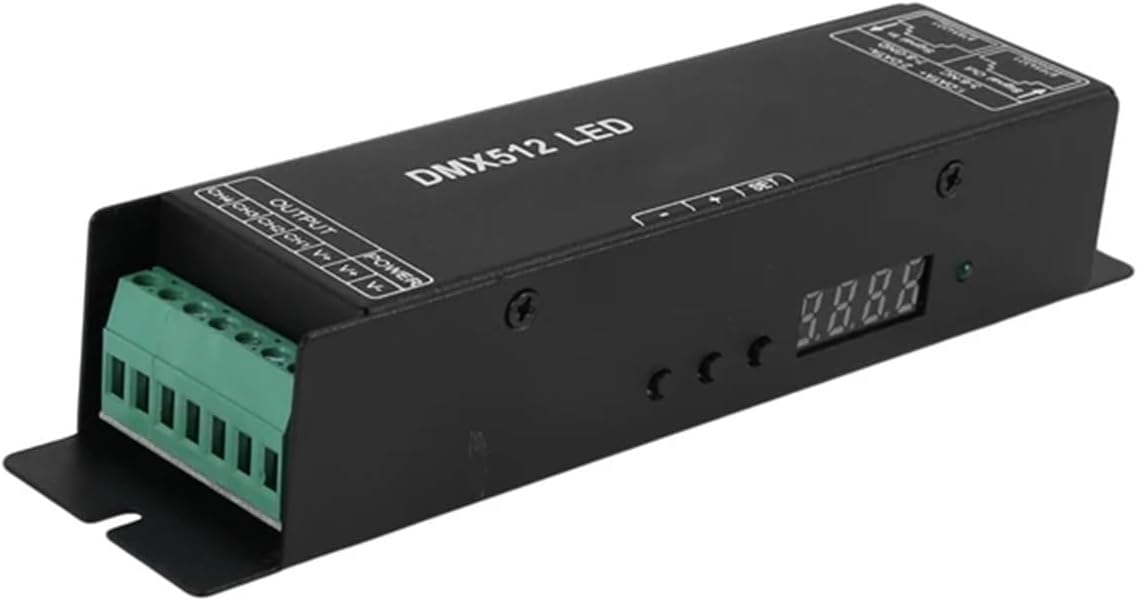 512 Digital Display decoder dimming Driver Dmx512 Controller Suitable for LED Light Strips DC12-24V 20A