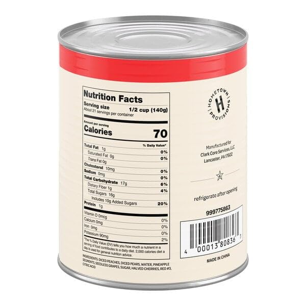 #10 Can Fruit Cocktail in Light Syrup - 6/Case