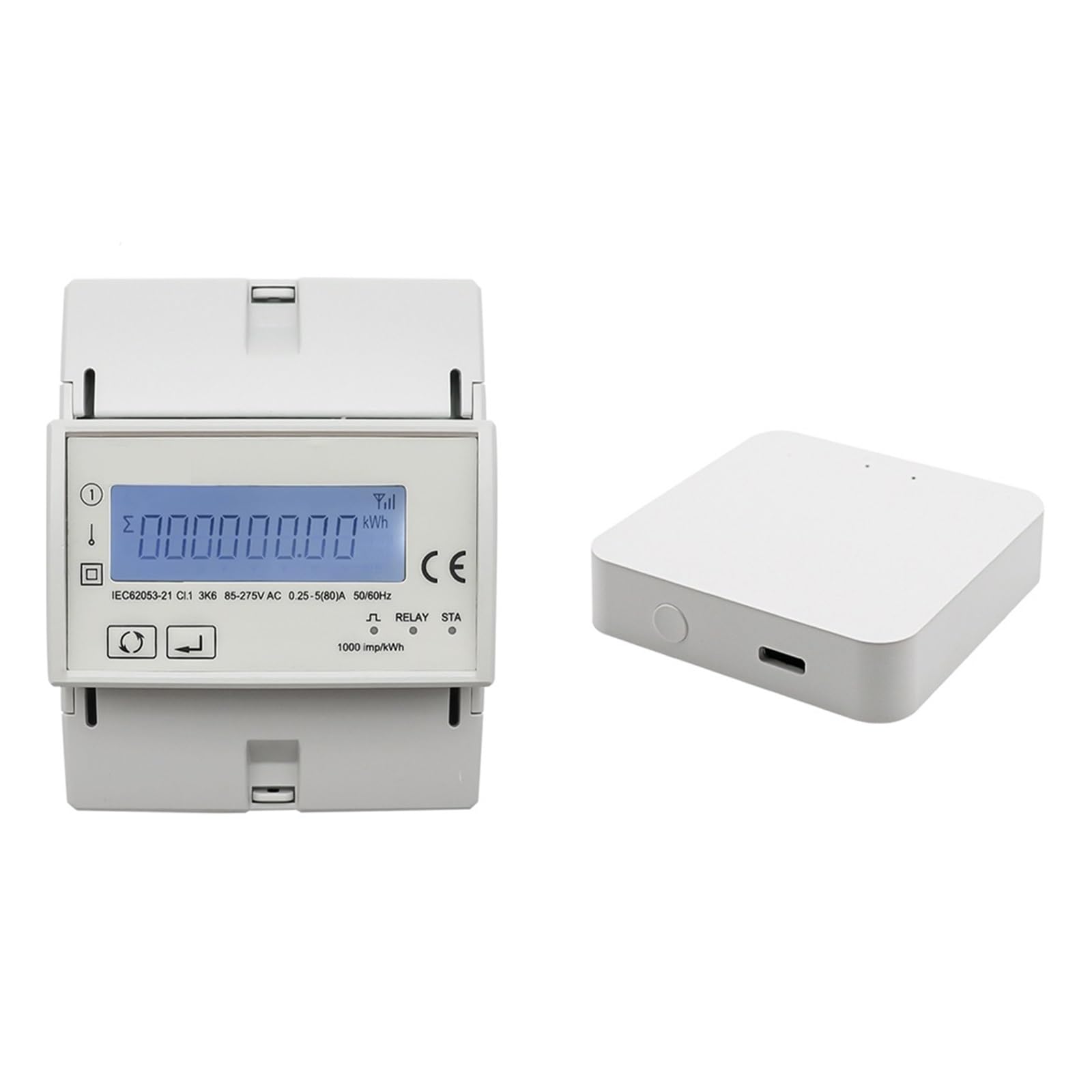 Compteur d'énergie intelligent KWh avec minuterie Zigbee Tuya et suivi de consommation 80A
