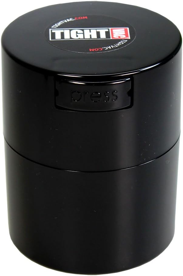 Tightpac America, Inc. airtight Container, Solid Black, .29-Liter/9-Fluid Ounce