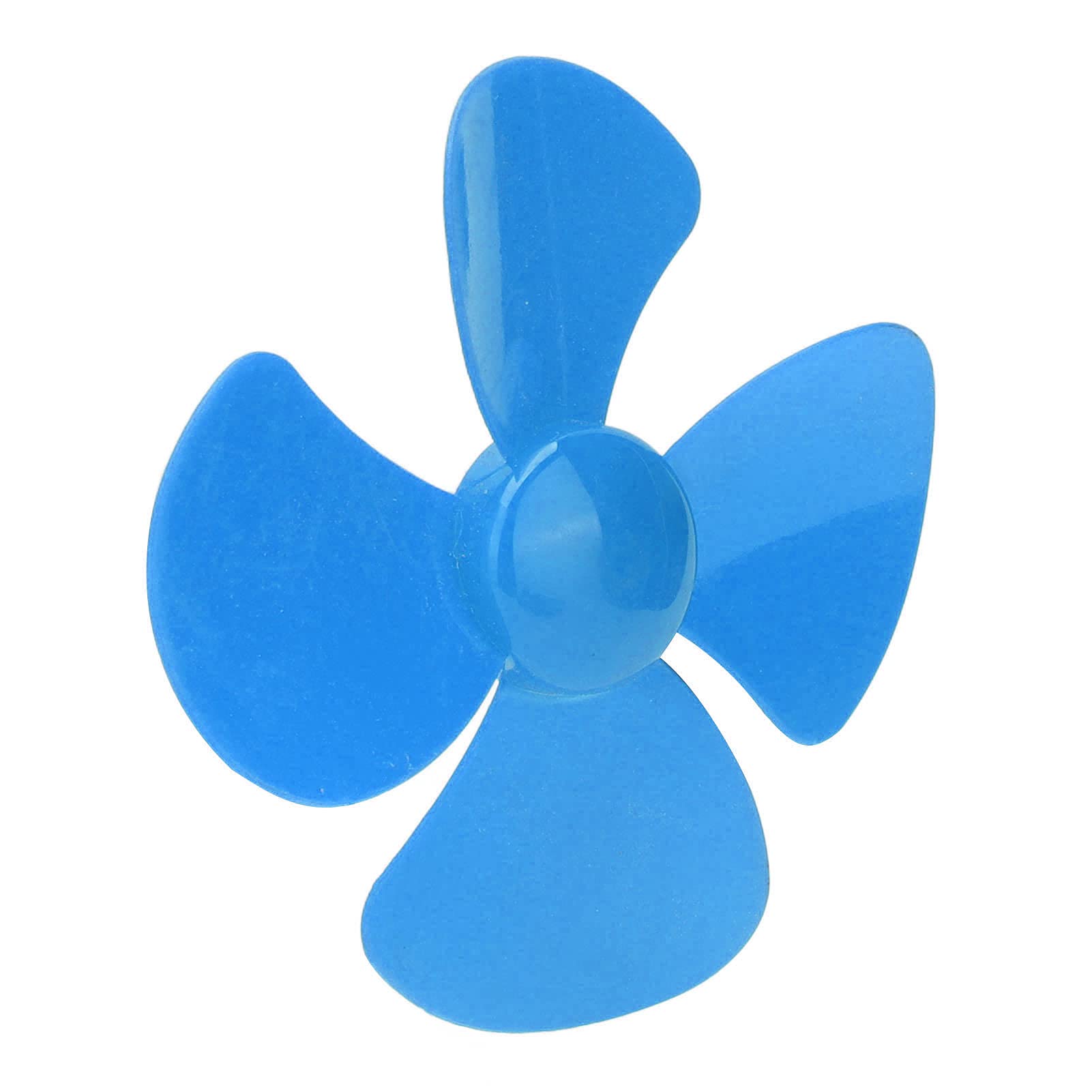 Eliche in plastica, elica a 4 pale da 80 mm di diametro con foro da 2 mm per giocattoli fai da te per l'artigianato(blu)