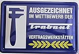  vielesguenstig-2013 Blechschild Schild 20x30cm - Trabant Vertragswerkstätten Werkstatt Trabi Rennpappe DDR Ostalgie