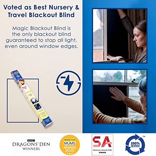 Temporary Blinds for Windows - Static Black Out Blinds for Bedroom, Travels, Office, & Nursery Room - 8 Metres Blackout Blind by Magic Whiteboard - Cosy Home Interiors Temporary Blinds for Windows - Static Black Out Blinds for Bedroom, Travels, Office, & Nursery Room - 8 Metres Blackout Blind by Magic Whiteboard - Image 2