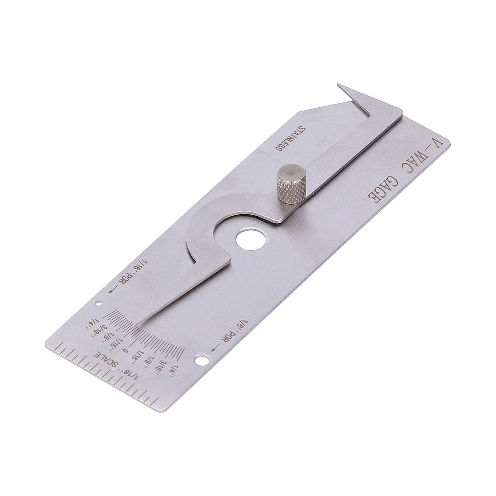 Welding Single Stainless Steel Undercut Inch Inspection Weld Measuring Tool VWAC for Welding Workshops (Imperial 6 Inch)