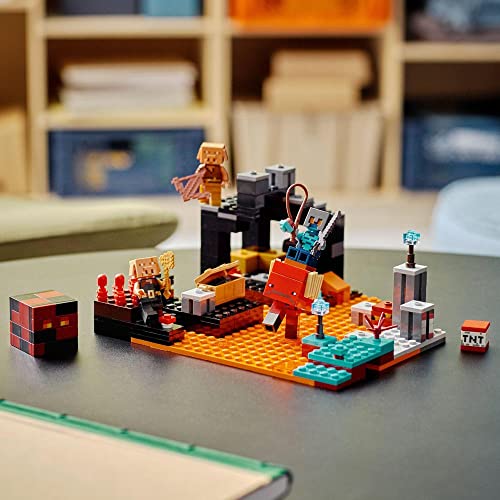Image of LEGO Minecraft The Nether Bastion 21185 Building Kit (300 Pieces),Multicolor