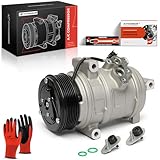 A-Premium A/C AC Compressor with Clutch (6-Grooves) Compatible with Ford Edge 2007-2010 & Lincoln MKX (Base) 2007-2010, Replace# 7T4Z19703A