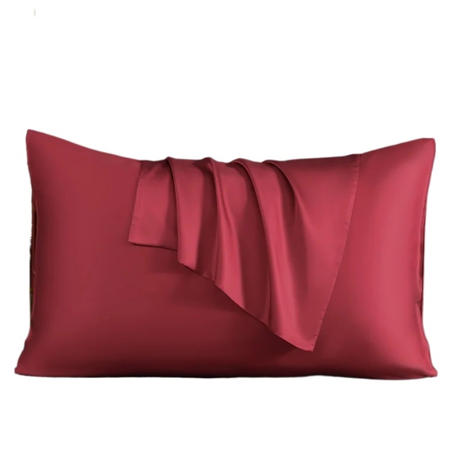 Federa Seta Cuscino Federa for cuscino in seta di gelso naturale 50x70 65x65 for in vera for proteggere la pelle for da letto Camera Da Letto(Wine Red,40x70cm 2pcs)