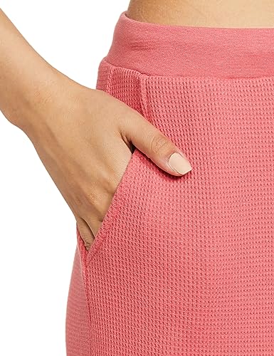Image of Amazon Brand - Symbol Women's Ankle Length Cotton Blend Waffle Night Pants (Available in Plus Sizes)