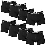 HEAD 8 er Pack Boxer Boxershorts Men Pant Unterwäsche, Schwarz, L