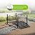 Outvita 3.3FT Black Metal Garden Bridge for Outdoor, Elegant Decorative Bridge with Powder-Coated Finish and Security Guardrail for Patio Pond Backyard Landscaping
