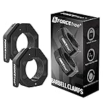 Quick Release Olympic Barbell Collars 2" (Pair) - Non-Slip Weightlifting Barbell Clips for Secure Powerlifting, Home & Gym - High-Strength Metal Bar Clamps