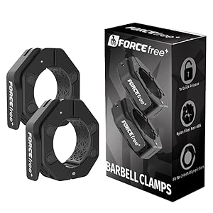 Quick Release Olympic Barbell Collars 2″ (Pair) – Non-Slip Weightlifting Barbell Clips for Secure Powerlifting, Home & Gym – High-Strength Metal Bar Clamps