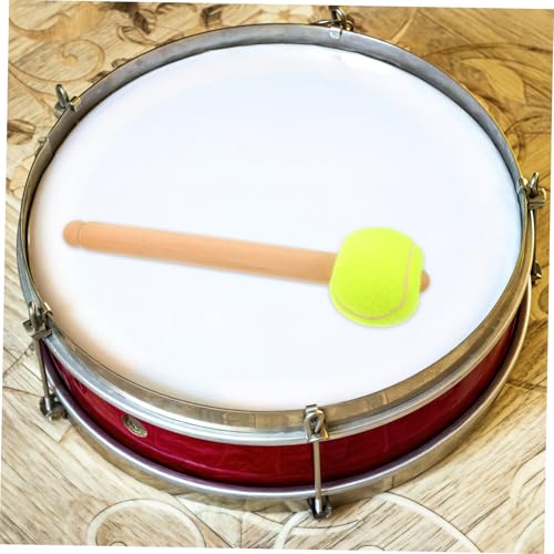 Baquetas con mango de madera para bandas de marcha, diseño ergonómico, mazos para tambor redoblante con agarre cómodo para presentaciones escolares y accesorios de percusión miniatura 4