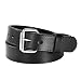 GritGuts Leather Gun Belt for Concealed Carry CCW, 1 1/2 Inch 100% Premium USA Full Grain Leather Belt, 100 Year Warranty-Stitched Pattern,Black, Men's, Holiday Gift, Heavy Duty
