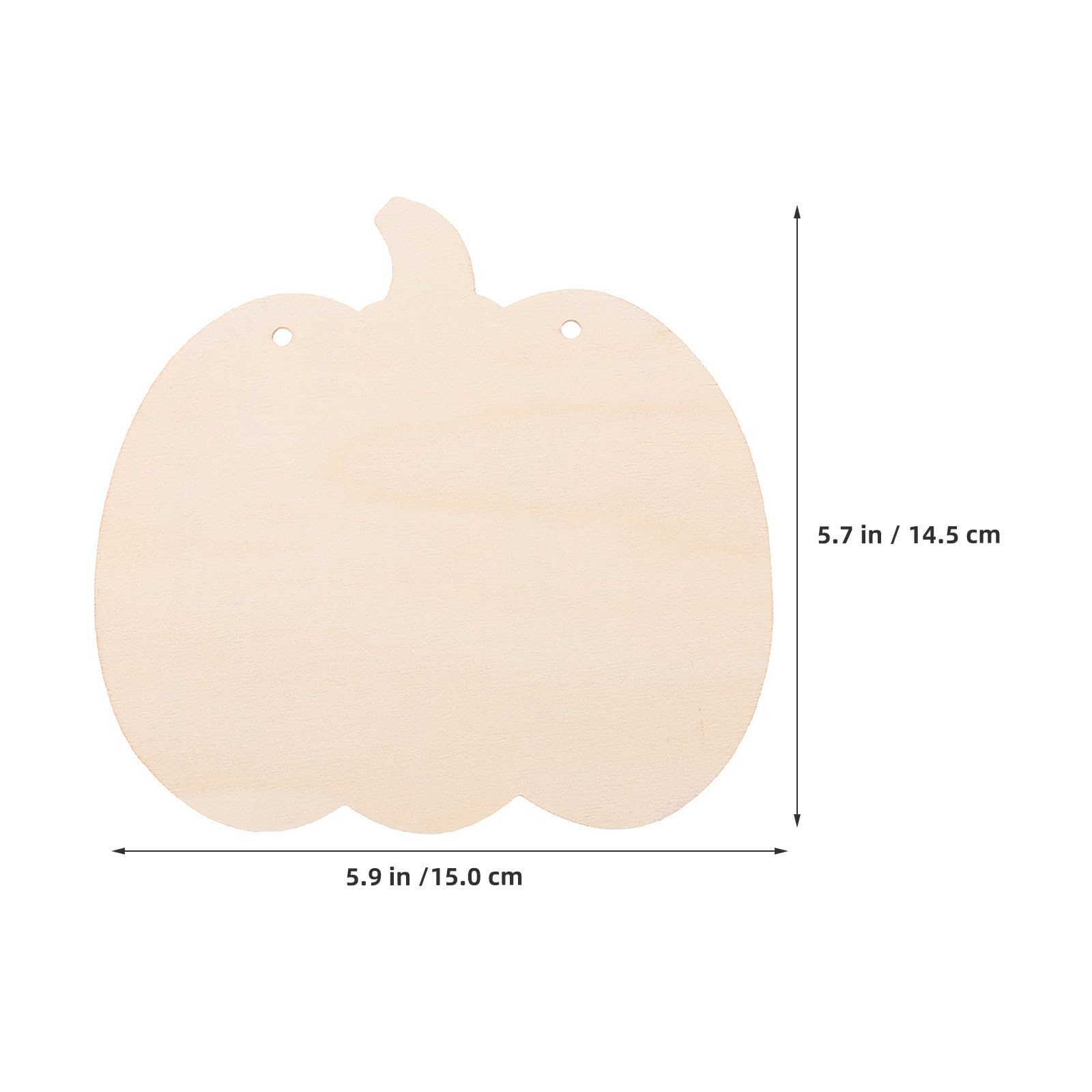 Healvian 60 Pezzi Decorazioni in Legno a Forma di Zucca Non Finite per Fai da Te, Design Leggero e Versatile, per Decorazioni Autunnali e Festa di Halloween