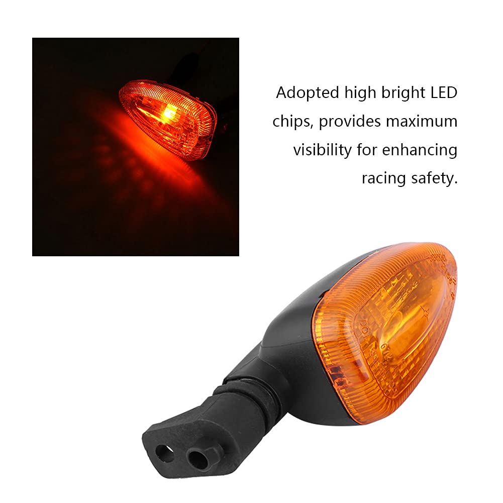 Par de Luces de Señal de Giro para Motocicleta, Lámpara Indicadora de Dirección para F800 (Amarillo)