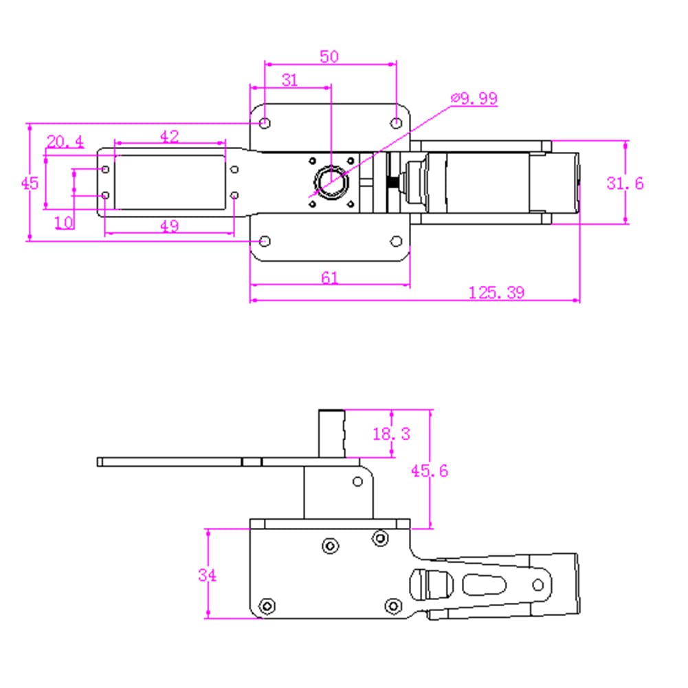 Controlador RC de Alta Precisión para Tren de Aterrizaje Telescópico con Funcionamiento Confiable para Modelos RC 1 Juego (Plata)