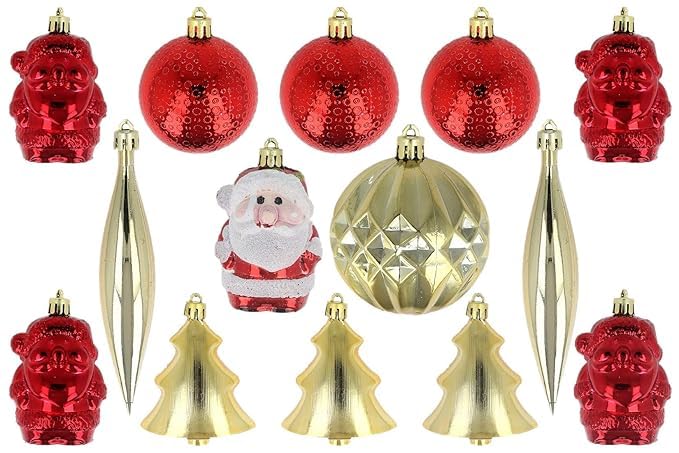 Kit déco sapin Noël grande taille de 14 pièces pour créer une ambiance chaleureuse en famille