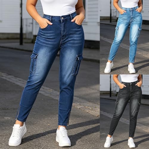 Pantalones vaqueros de cintura alta elásticos que esculpen la figura con máxima comodidad 2