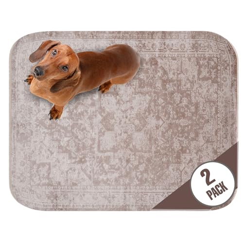 Image of PUPIBOO Washable Pee Pads for Dogs and Cats - Super Absorbent Reusable Puppy Training Pads - 100% Waterproof, Leak-Proof & Non-Slip Whelping Pads for Pet Housebreaking