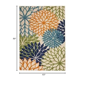 Nourisonalohaindooroutdoormulticolor53x75arearugtropicalbotanicaleasycleannonsheddingbedroomlivingroomdiningroomdeckbackyardpatio5x7 Urban Country Home Decor Nourison aloha indooroutdoor multicolor 53 x 75 area rug tropical botanical easy clean non shedding bed room living room dining room deck backyard patio 5×7 urban country home decor