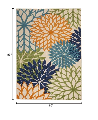 Nourisonalohaindooroutdoormulticolor53x75arearugtropicalbotanicaleasycleannonsheddingbedroomlivingroomdiningroomdeckbackyardpatio5x7 Urban Country Home Decor Nourison aloha indooroutdoor multicolor 53 x 75 area rug tropical botanical easy clean non shedding bed room living room dining room deck backyard patio 5×7 urban country home decor