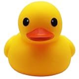 Happy Trees Duck Bath Toy Large Bath Duck Squeak Rubber Duck Baby Shower, 7 Inches