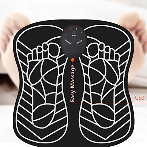 #N/A EMS Massageador Estimulador Elétrico para Pés, Dobrável, Tapete de Massagem Elétrico, Portátil,