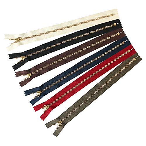 Y.K.K マルチリングファスナー ゴールド 30cm 各1本6色セット 5RGP30-6MIX