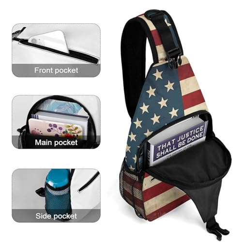 Bolso tipo sling cruzado casual para hiking y viajes miniatura 4