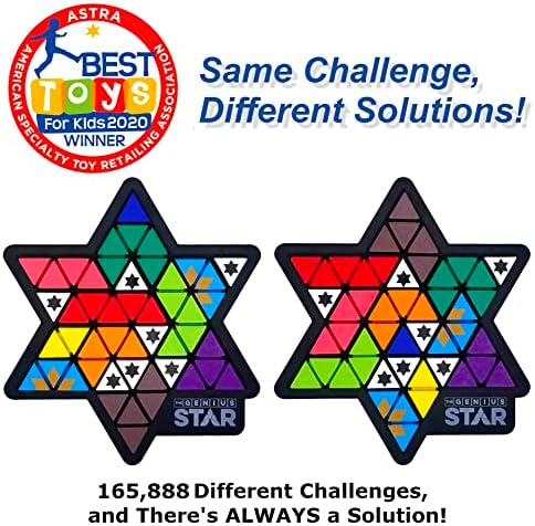 The Happy Puzzle Company Genius Star Board Game - The Expert STEM Puzzle Game - Over 165,000 Puzzles to Explore - Smart Games for Smart Minds - Ages 8+