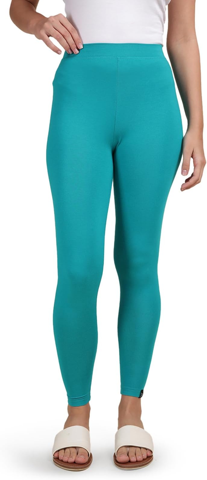 TWIN BIRDS Tailored Cut & Classic Fit Stretchable Viscose Elasthane Fabric Ankle Length Leggings for Women
