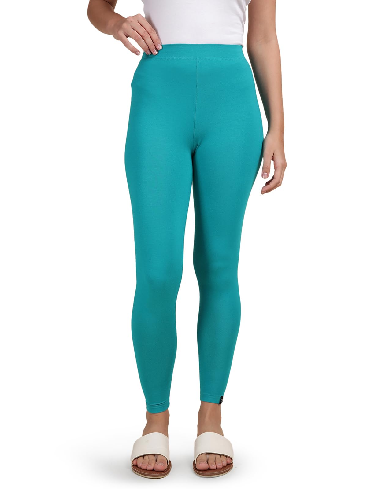 TWIN BIRDS Tailored Cut & Classic Fit Stretchable Viscose Elasthane Fabric Ankle Length Leggings for Women