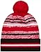 New Era Cincinnati Reds Onfield Sport Black Striped Cuffed Baseball Knit Beanie Hat Pom - MLB Cheer Cuff Knit Cap