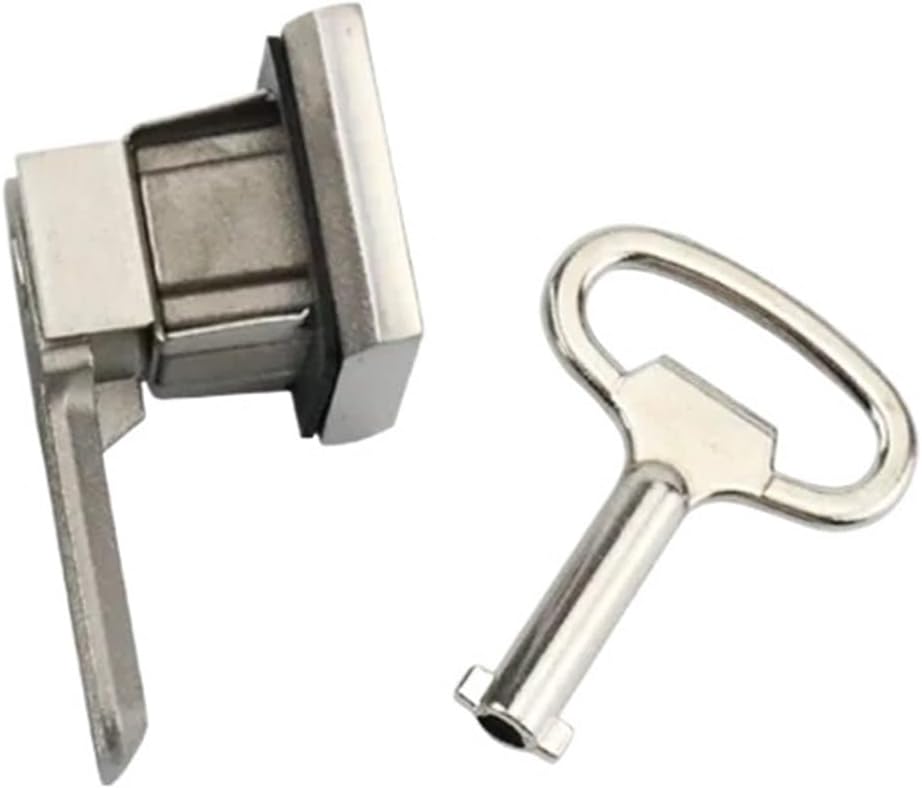 Square Tongue Lock Made of 304 Stainless Steel Suitable for Industrial Electrical Cabinet Doors 1Pcs