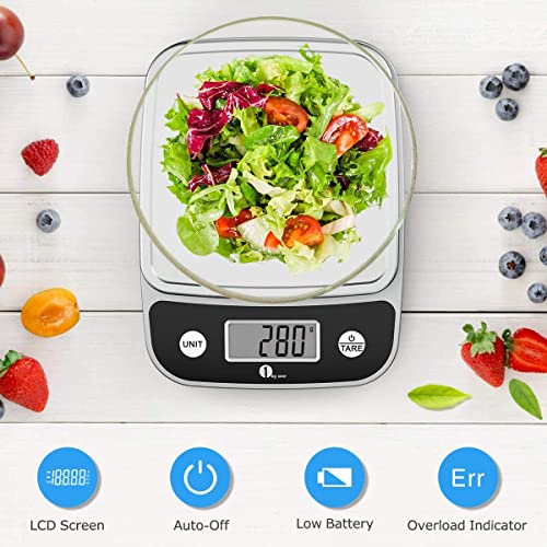 Simpletaste Digital Kitchen Scale Multifunction Food Scale With Lcd Display And Tare Function For Cooking, Baking (Batteries Included) #TOP3