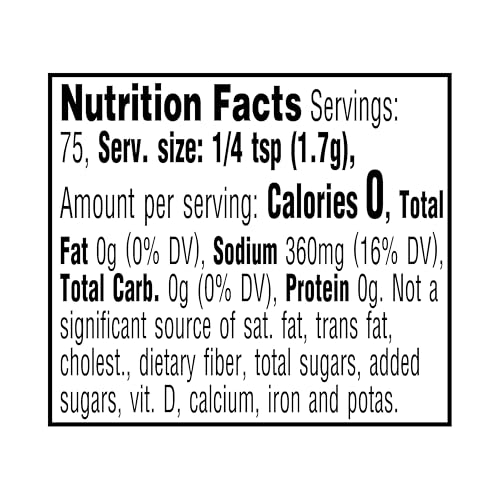 Image of Amazon Grocery, Lemon & Pepper Seasoning Salt, 4.5 Oz