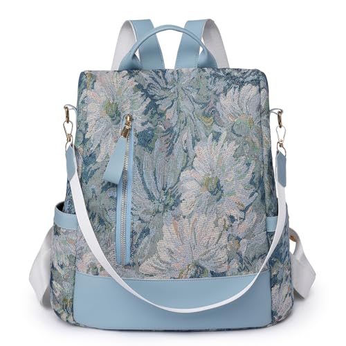 Pagezol Zaini da donna, antifurto, zaino da donna, borse a tracolla da donna, zaino in nylon impermeabile, zaino da viaggio casual, zaino da viaggio leggero, borsa da scuola per ragazze, B-blu, Pagezol Zaini da donna, antifurto, zaino da donna, borse a tracolla da donna, zaino in nylon impermeabile, zaino da viaggio casual, zaino da viaggio leggero, borsa da scuola per ragazze, B-blu,