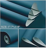 Vista 443 de Dimoon 236''x17.7'' White Thicken Peel and Stick Wallpaper Contact Paper Modern Self Adhesive Wall Paper Removable Renter Friendly Textured Solid