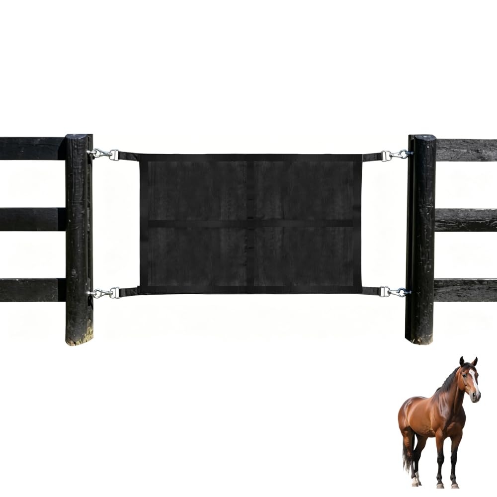 Horse Stall Guard, Adjustable Barrier for Horse Stable Door Equestrian Yard