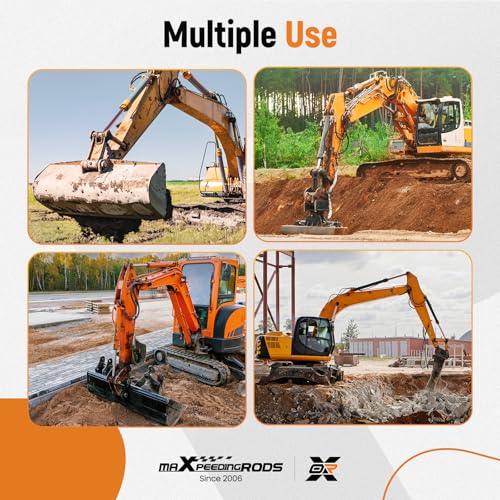 Image of maXpeedingrods Excavator Quick Attach Bucket Ears with Base Plate for John Deere 27 /35 ZTS 26G 27D 35D 35G 35C & 110TLB