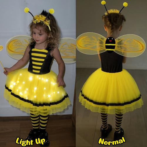 Disfraz de Abeja con Tutu Luminoso para Niñas miniatura 5