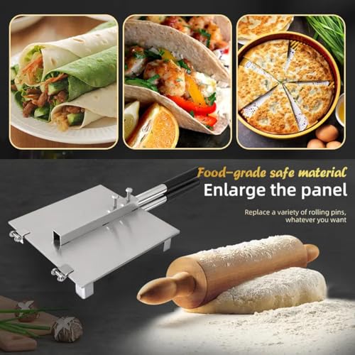 Vivicreate 10 Inch Stainless Steel Tortilla Press Heavy Duty Roti Maker Dough Press for Taco Pizza Tortilladora de Acero Inoxidable Prensa para Tortillas Roti Pizza by vivicreate - Image 4