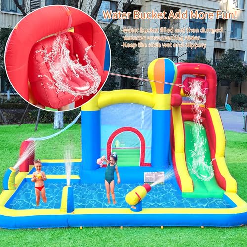 Ballsea Bouncy Castle Inflatable Bounce House Water Slide - Image 3