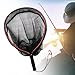 Fishing Landing Net with Lanyard Supplies Portable Trout Fishing Accessories Gear Fish Catching Net Fish Net for Boat Outdoor, Red