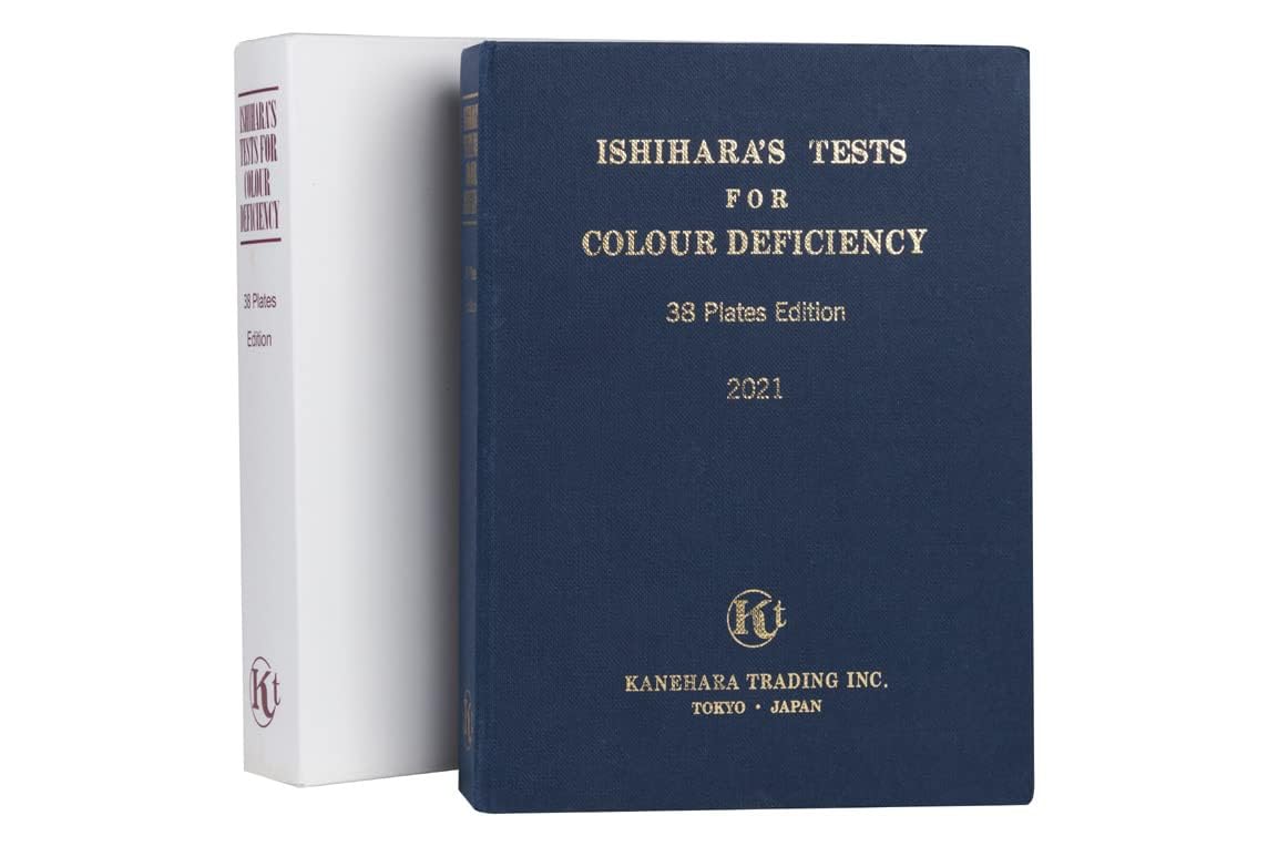 Ishihara Livre de test de déficience de couleur 38 assiettes pour dépister