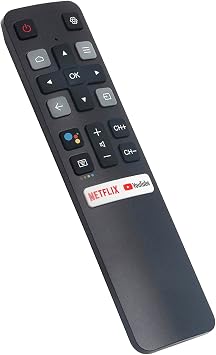 استبدال جهاز التحكم عن بعد (RC802V FNR1) لجميع TCL Android 4K UHD Smart TV بدون أمر صوتي